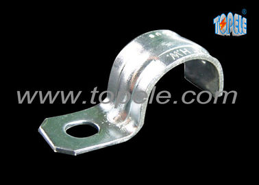 Zinc Plated Steel IMC Conduit Fittings Pipe Clamp One Hole Strap