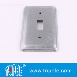 TOPELE 20C5 Galvanized Steel Rectangular Flat Blank Device Switch Covers for Toggle Switch