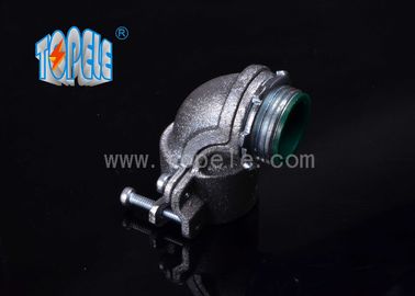 Flexible Conduit and Fittings Metal Zinc Squeeze Angle Connectors / 90 Degree Steel Squeeze Connector