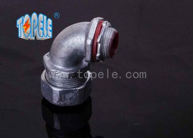 Liquidtight Flexible Conduit And Fittings , 90 Degree Angle Connector Malleable Iron