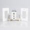 White Usb Wall Outlet , Usb Electrical Outlet 4 USB Ports With 2 Wall Plates
