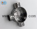 Aluminum / Malleable Iron BS4568 Conduit Three Way Junction Box Long Life Time