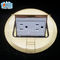 Square Panel Copper / Round Aluminum Aloy POP-up Type Floor Socket GFCI Receptacles OEM