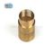 Brass Flexible Metal Conduit Fittings Long Short Type Male Hexagon Bush