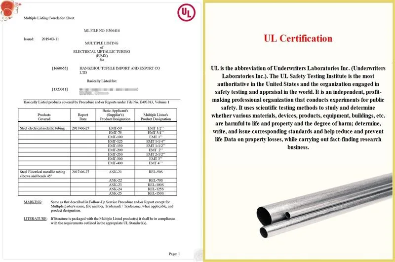 High Quality of Class 3 /4 Standard BS31 Conduit